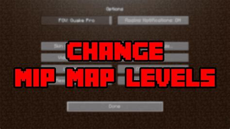 Mipmap levels minecraft  Mipmap Levels